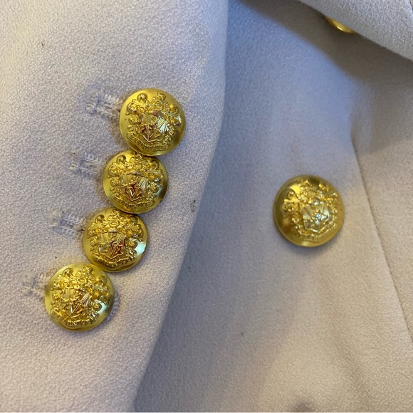 VERONICA BEARD Putty Stone Gray Black Double Breasted Blazer Jacket - Picture 10 of 11